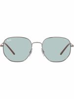 Ray-Ban lunettes de soleil à monture hexagonale - Gris