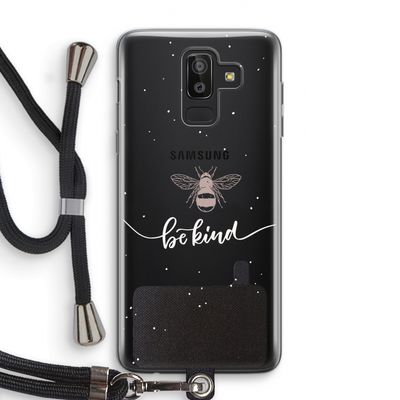 Be(e) kind: Samsung Galaxy J8 (2018) Transparant Hoesje met koord