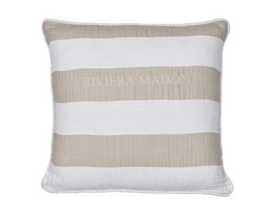 Rivièra Maison Riviera Maison Striped Cushion - Zand 45x45 cm