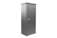Biohort Julia M HIGH metalen terraskast 77,7x57x180,9 cm kwartsgrijs metallic- - Metaal- Biohort
