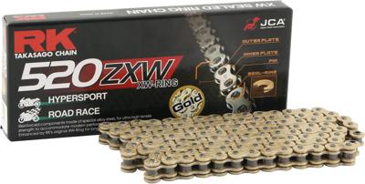 RK Chain 520 zxw 96 n gold/gold open