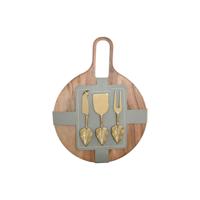 Snijplank Home ESPRIT Gouden Natuurlijk Modern 30 x 40 x 1,5 cm (4 Onderdelen) Snijplank Home ESPRIT Gouden Natuurlijk Modern 30 x 40 x 1,5 cm (4 Onderdelen)