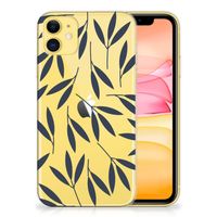 Apple iPhone 11 TPU Case Leaves Blue - thumbnail