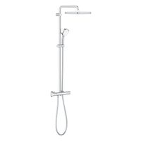 GROHE Tempesta Cosmopolitan Cube Regendoucheset opbouw - hoofddouche 25cm - handdouche rond - thermostaatkraan - chroom 26689000 - thumbnail