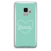 Friends heart pastel: Samsung Galaxy S9 Transparant Hoesje - thumbnail