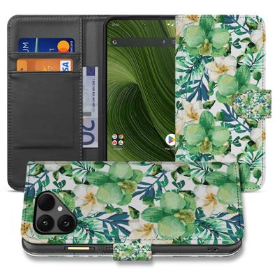 Orchidee Groen Fairphone 6 Portemonnee Hoesje