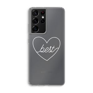 Best heart pastel: Samsung Galaxy S21 Ultra Transparant Hoesje