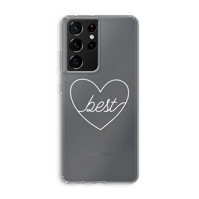 Best heart pastel: Samsung Galaxy S21 Ultra Transparant Hoesje