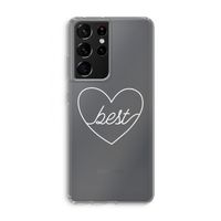 Best heart pastel: Samsung Galaxy S21 Ultra Transparant Hoesje