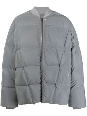 Rick Owens veste bomber à design matelassé - Gris