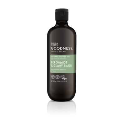 Goodness men showergel bergamot & clary sage 500 Milliliter
