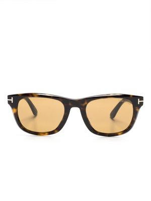 TOM FORD Eyewear lunettes de soleil Kendel à monture carrée - Marron