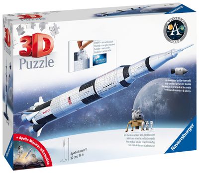 4|avensburger puzzel 440 stukjes planeet Apollo Saturn v rocket0.