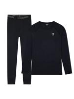 Poederbaas Thermoset Merinowol Heren - Thermoshirt + Thermolegging - Zwart-L