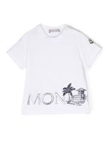 Moncler Enfant t-shirt à logo imprimé - Blanc - thumbnail