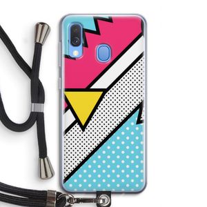 Pop Art #3: Samsung Galaxy A40 Transparant Hoesje met koord