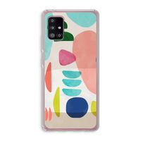Bold Rounded Shapes: Samsung Galaxy A51 5G Transparant Hoesje