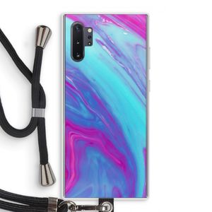 Zweverige regenboog: Samsung Galaxy Note 10 Plus Transparant Hoesje met koord