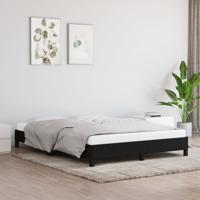 Bedframe zonder matras stof zwart 140x190 cm