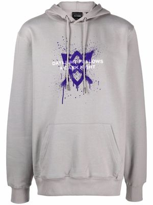 Daily Paper hoodie à logo imprimé - Gris