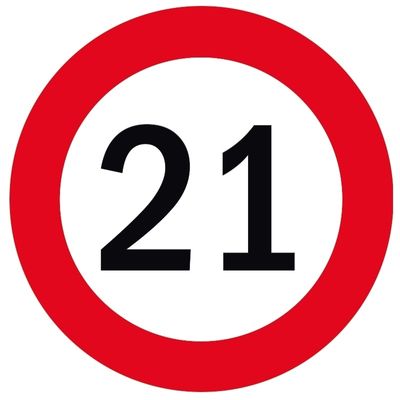 Bierviltjes verjaardag 21 jaar