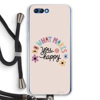 Happy days: Honor 10 Transparant Hoesje met koord Happy days: Honor 10 Transparant Hoesje met koord