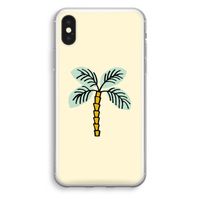 Palmboom: iPhone X Transparant Hoesje