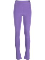 Patrizia Pepe pantalon à taille à logo - Violet - thumbnail