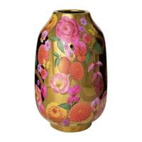 Vaas bloemen - multikleur - ø19x31 cm