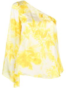 LIU JO blouse fleurie à une manche - Jaune