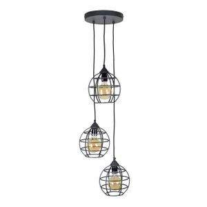 Urban Interiors hanglamp 3-lichts - Vintage Black