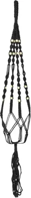 Ts Collection pothanger macrame 95cm zwart