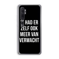 Meer verwacht - Zwart: Xiaomi Mi Note 10 Pro Transparant Hoesje