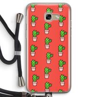 Mini cactus: Samsung Galaxy A5 (2017) Transparant Hoesje met koord
