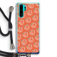 Just peachy: Huawei P30 Pro Transparant Hoesje met koord