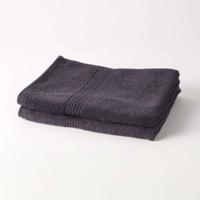 TODAY Essential - Set van 2 handdoeken 50x90 cm 100% Katoen antracietkleur