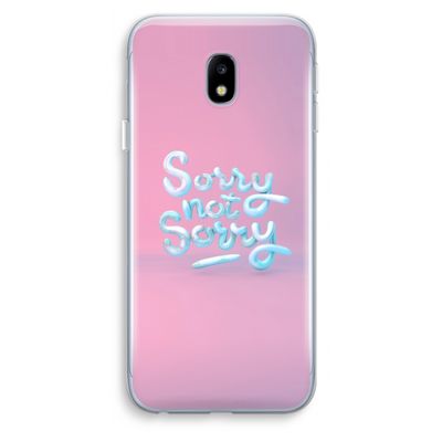 Sorry not sorry: Samsung Galaxy J3 (2017) Transparant Hoesje
