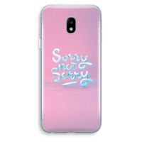 Sorry not sorry: Samsung Galaxy J3 (2017) Transparant Hoesje