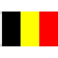 Vlag van Belgie in klein formaat - 60 x 90 cm - landen vlaggetjes