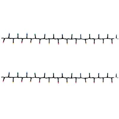 Kerstverlichting Ivy - 2x - 700 led lampjes - gekleurd - 1600 cm - lichtsnoer