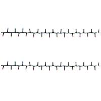 Kerstverlichting Ivy - 2x - 700 led lampjes - gekleurd - 1600 cm - lichtsnoer