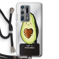 Avocuddle: Huawei P40 Pro Plus Transparant Hoesje met koord