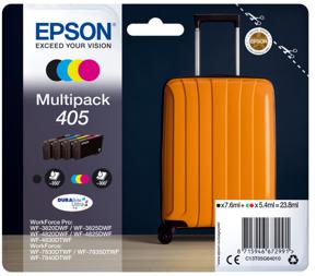 Epson Inktcartridge T05G6, 405 Origineel Combipack Zwart, Geel, Cyaan, Magenta C13T05G64010