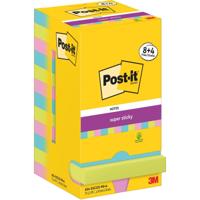 Post-It Super Sticky Notes Cosmic, 90 vel, ft 76 x 76 mm, 8 + 4 GRATIS