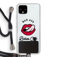 Badass Babes Club: Pixel 4 Transparant Hoesje met koord