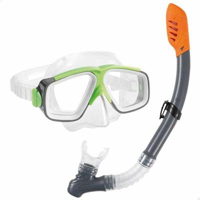 Snorkelbril en -buis voor Kinderen Intex Groen