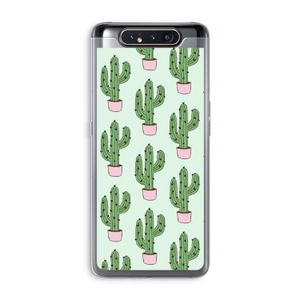 Cactus Lover: Samsung Galaxy A80 Transparant Hoesje
