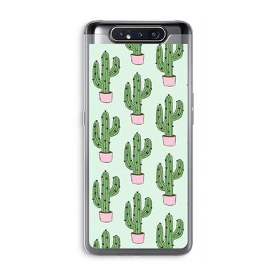 Cactus Lover: Samsung Galaxy A80 Transparant Hoesje