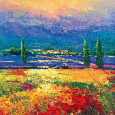 Kunstdruk Madjid - Provence II 70x70cm
