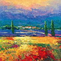 Kunstdruk Madjid - Provence II 70x70cm